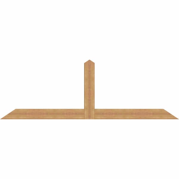 Ekena Millwork Portland Smooth Timber Gable Bracket, Western Red Cedar, 96"W x 32"H x 3 1/2"D x 5 1/2"F, 8/12 Pitch GBW096X32X0406POR00SWR - main